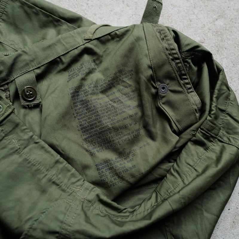 S-Regular］ USARMY M-51 Arctic Shell Trousers_d