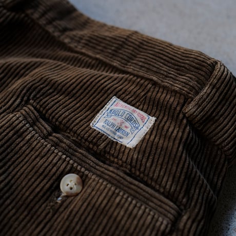 [W34 L30] VINTAGE POLO CORDUROY 2tuck PANTS_no.5