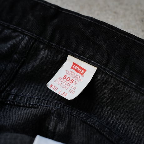 ［W40 L30］Levi's 505_Sulfur Black_Orange Tab_deadstock_no.2