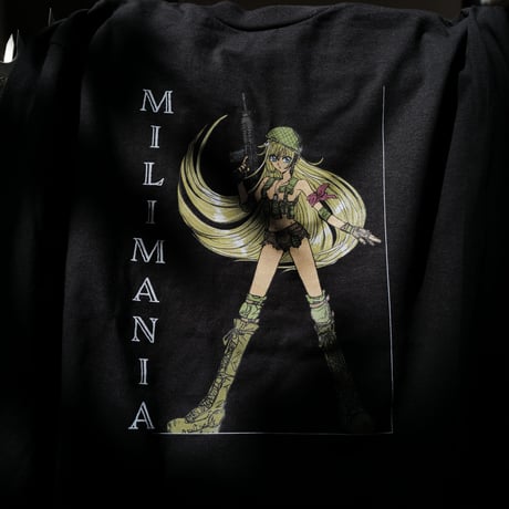 ミリマニア ブラック ロンTee