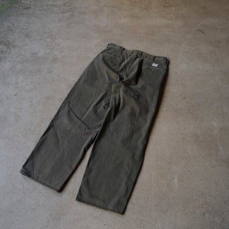 [W34 L30] VINTAGE POLO CHINO 2tuck PANTS_Military Color_no.2