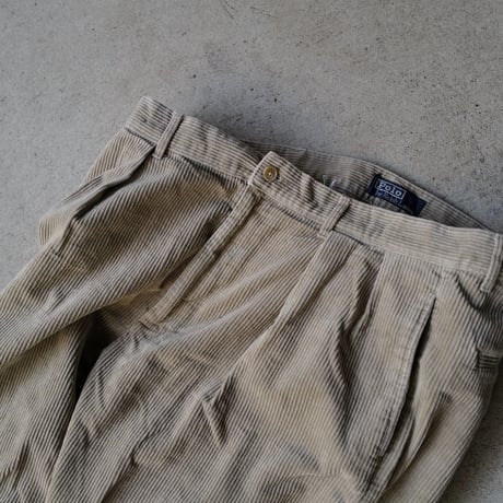 [W36 L30] POLO 2tuck CORDUROY PANTS_90s vintage