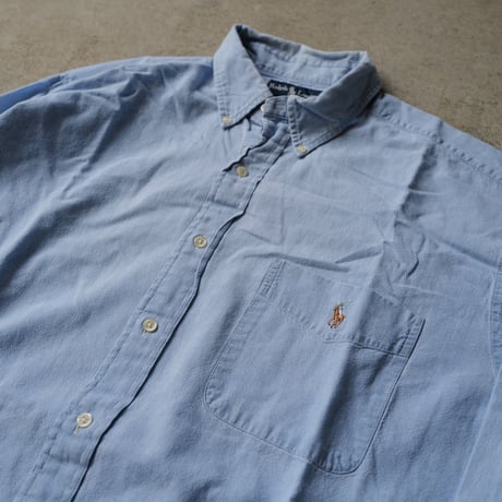 ［L］BIG SHIRT by Ralph Lauren_chambray_90s vintage_no.2