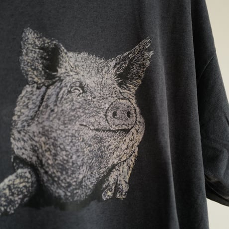［XXL］Pig Black Tee