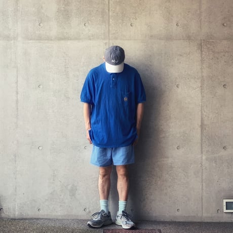 ［L］BIG POLO_MADE IN USA_90s vintage_royal blue