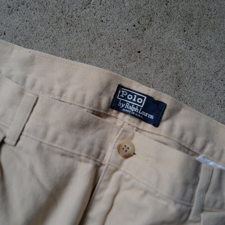 [W35 L30] POLO CHINO 2tuck_MADE IN USA_80-90s vintage_no.4