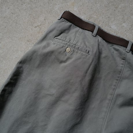 [W38] POLO CHINO SHORTS 2tuck_80s vintage