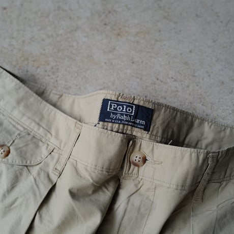[W36 L33] "Annie Hall"model POLO CHINO PANTS 2tuck_80-90s vintage_no.11