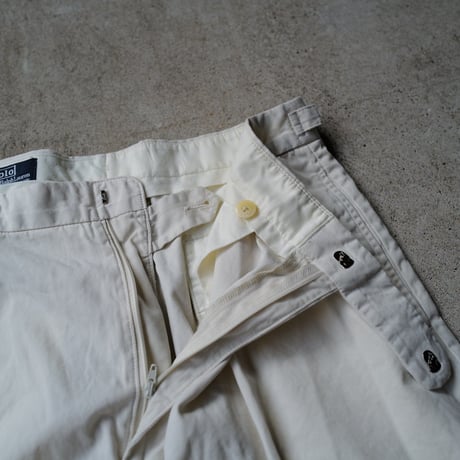 [W34] POLO CHINO SHORTS 2tuck_made in USA_80-90s vintage_no.5