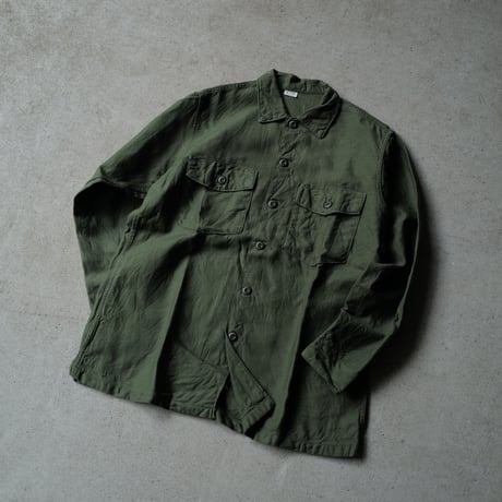 ［16 ( 1/2) / XL fit］U.S.NAVY Olive Green Shirts_Cotton100_deadstock_no.39