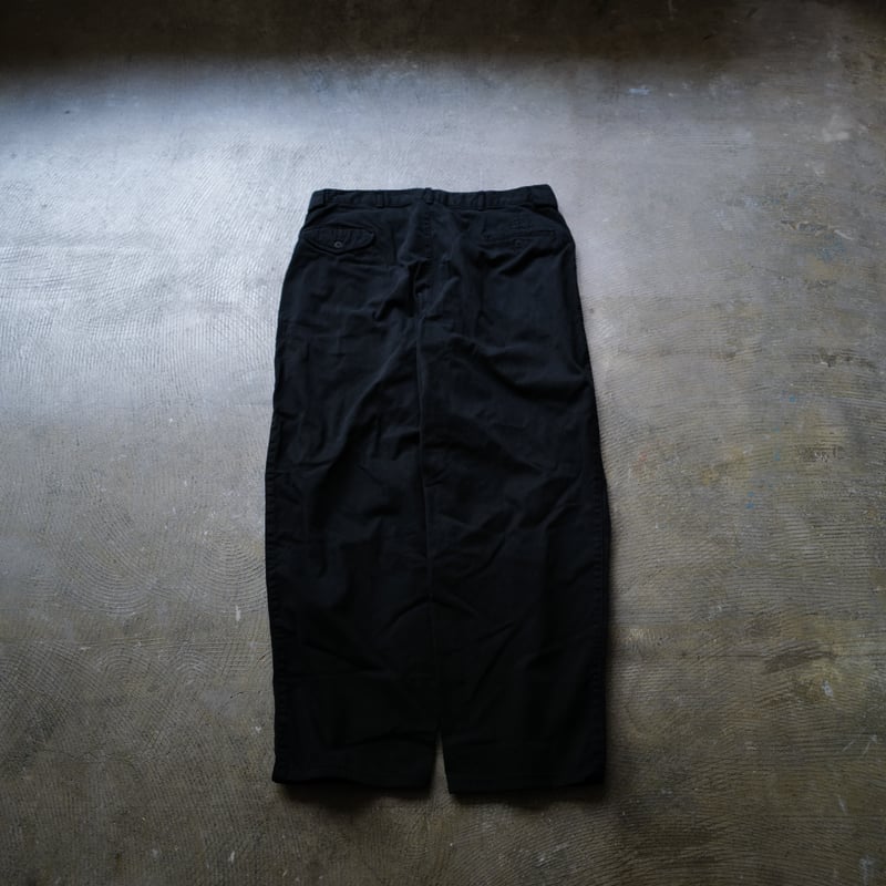 W36 L30］Super Black_BIG CHINO PANTS by Polo Ra