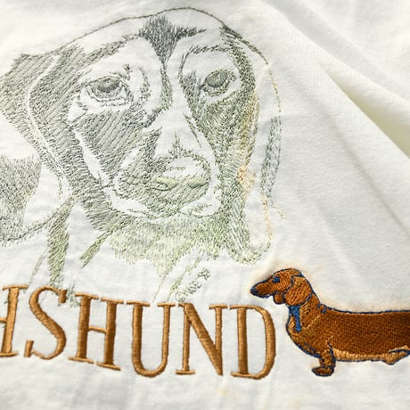 ［XL］Dog Tee_90s vintage_made in Canada