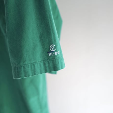 ［L］Old POLO_"RL-92" vintage_green shirt