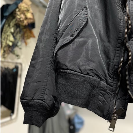 "Super Black" Shrink MA-1_Black Rib
