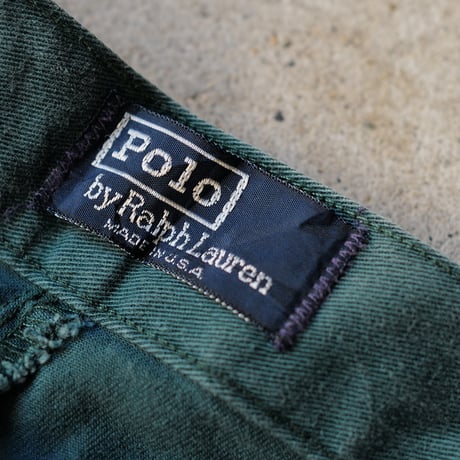 [W36 L30] VINTAGE POLO Gurkha Pants_Military Color_no.12
