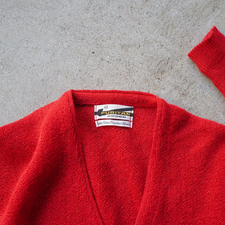 ［XL］Alpaca Cardigan_1960's_deadstock