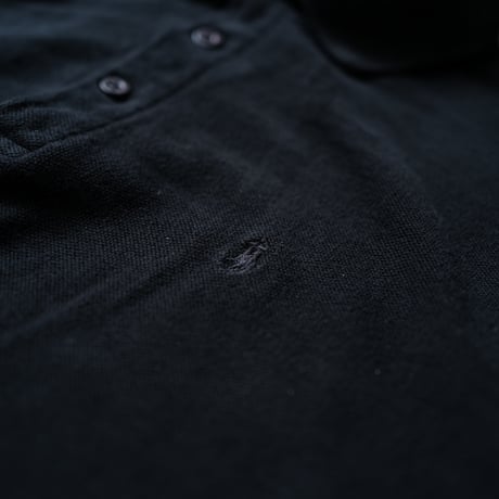 ［L］Super Black_VINTAGE POLO SHIRT_made in USA_no.03