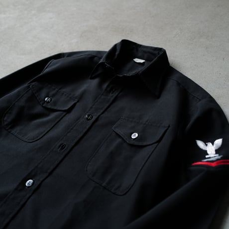 ［16 1/2 XL fit］U.S.NAVY Black Shirt_deadstock_no.16