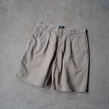 [W33] POLO CHINO SHORTS 2tuck_70-80s vintage_no.6