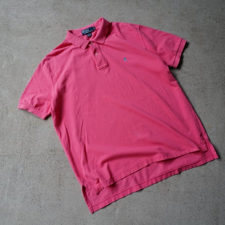 ［XL］POLO SHIRT_MADE IN USA_80-90s vintage