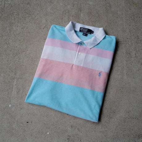 ［L］POLO SHIRT_MADE IN USA_80-90s vintage_no.9