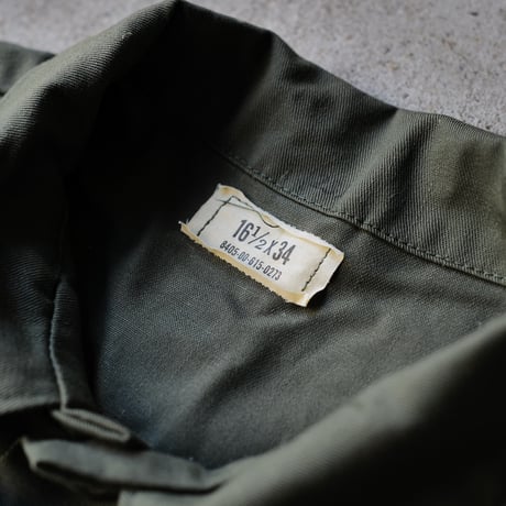 ［16 1/2 XL fit］USARMY Olive Green "BIG" Shirt_deadstock_no.4