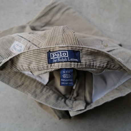 [W36 L30] POLO 2tuck CORDUROY PANTS_90s vintage
