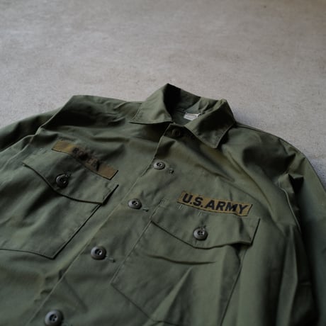 ［16 1/2 XL fit］USARMY Olive Green "BIG" Shirt_deadstock_no.3