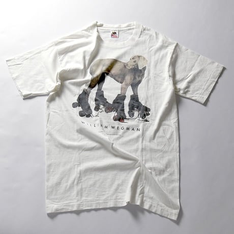 ［L］Dog Tee_William Wegman_90s vintage