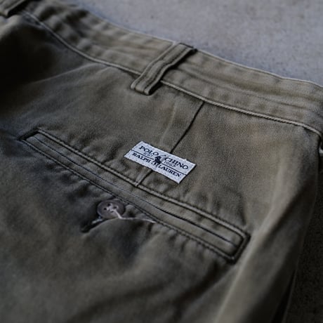 [W37 L30] VINTAGE POLO CHINO 2tuck Pants_Military Color_no.8