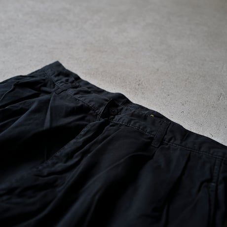 [W33 L34] Super Black_VINTAGE POLO CHINO 2tuck Pants_no.2