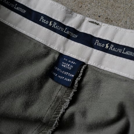 ［W40 L30］VINTAGE POLO CHINO 2tuck PANTS_Military Olive_no.7