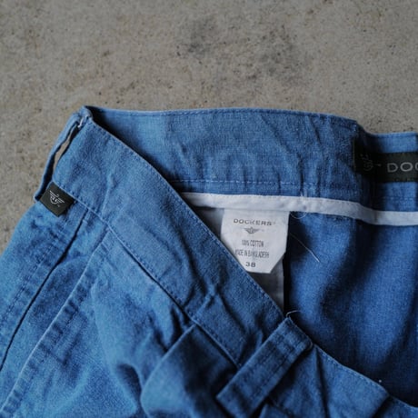 [W38] Chambray 2tuck shorts_no.2