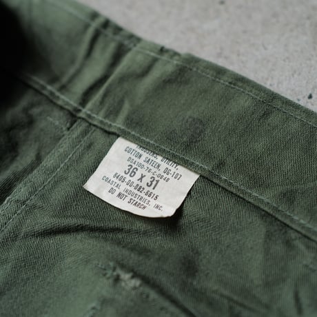 ［36×31］USARMY OG-107 Trousers_deadstock_Mismatched belt loops type_no.37