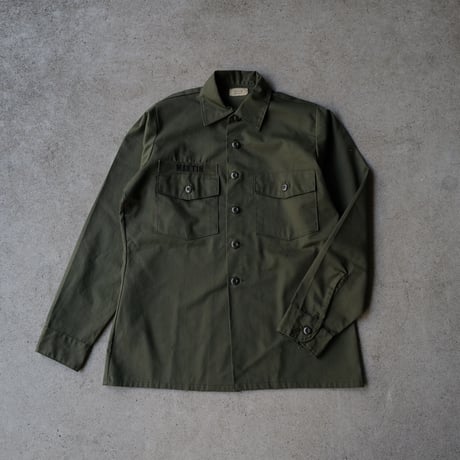 ［L (15 1/2)］USARMY Olive Green Shirts_deadstock_no.12