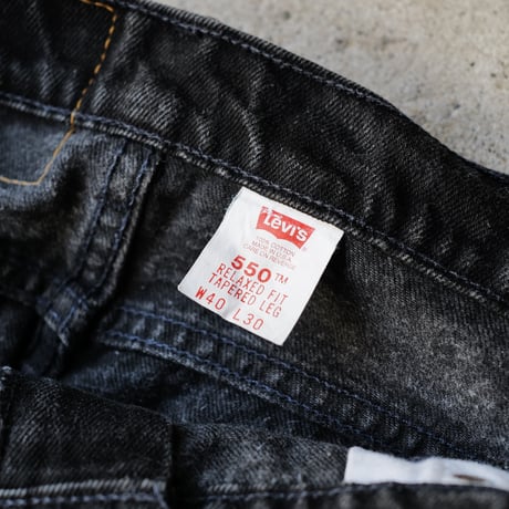 ［W40 L30］Levi's 550_Sulfur Black_no.012