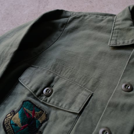 ［L (15 1/2)］USARMY Olive Green Shirts_Cotton100_no.15