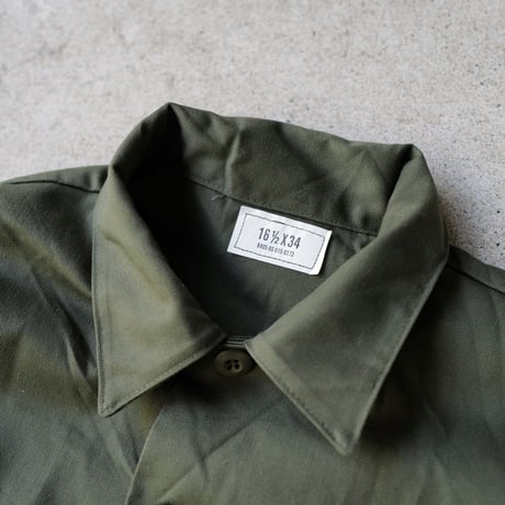 ［XL (16 1/2)］USARMY Olive Green Shirts_deadstock_no.13