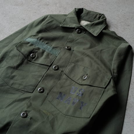 ［13( 1/2)］US NAVY Olive Green Shirts_no.25