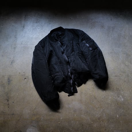 "Super Black" Shrink MA-1_Black Rib_no.1