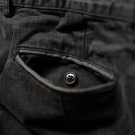 7月25日発売 [anytee classics] Military Wide Trousers_Faded Black