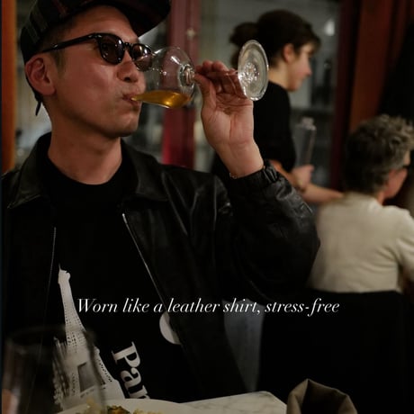 3月末お届け予定分_Fragments of Vintage Leather_Zip-up Jacket