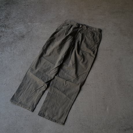 [W36 L32] VINTAGE POLO CHINO 2tuck Pants_Military Color_no.4
