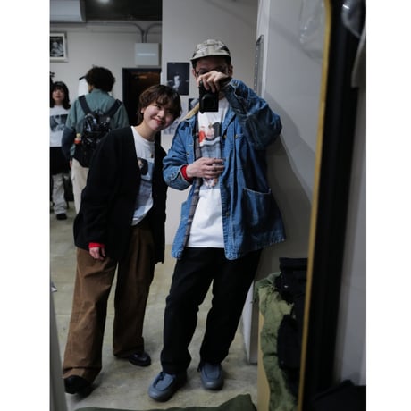 [anytee classics] Girls' Photo Long Tee_Red rib