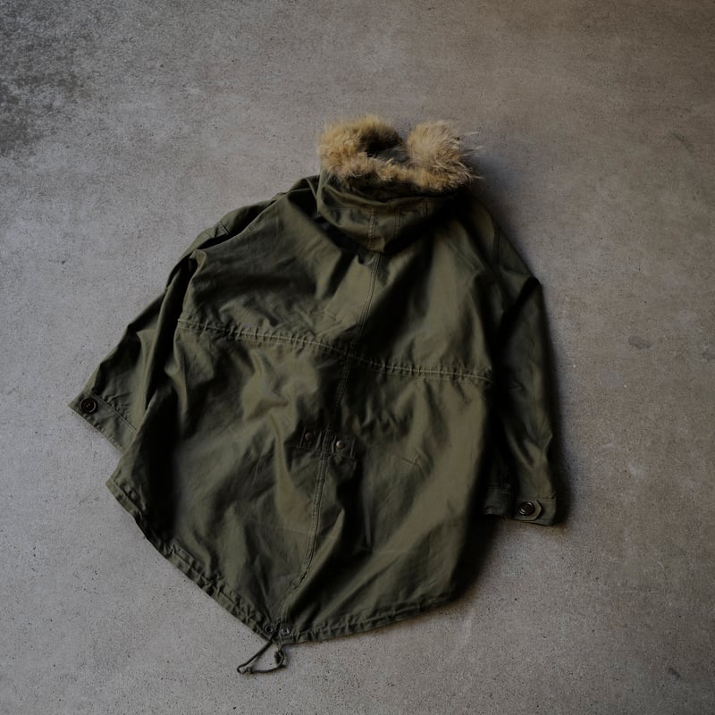 シ*ー様 古着 ミリタリー 米軍 M1948 M48 フィッシュテールパーカー 古着 40s 米軍 M-1948 M-48 コヨーテ ファー コットンサテン