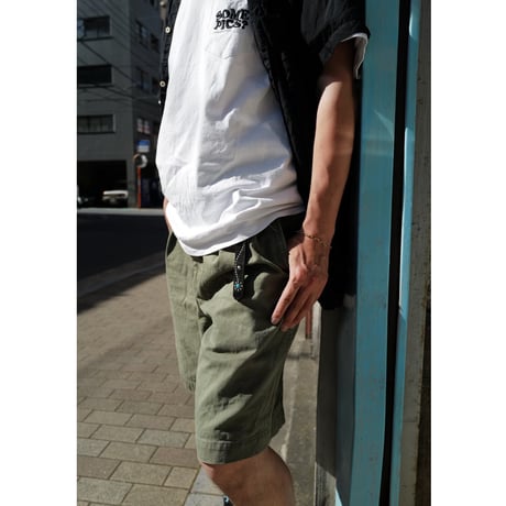 [anytee classics] Officer Shorts_Faded Safari Olive