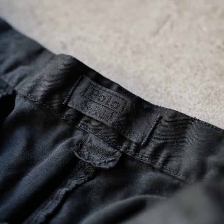 [W34 L31] Super Black_VINTAGE POLO CHINO 2tuck Pants_no.10