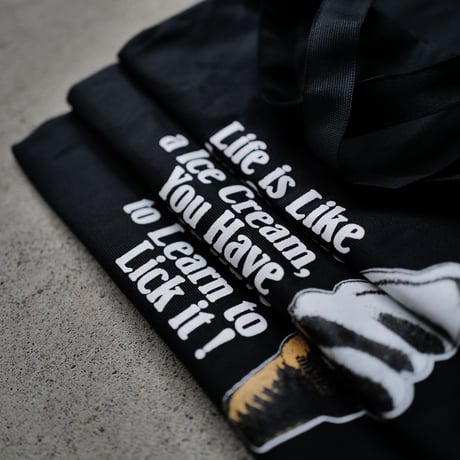 [anytee classics] Ice Cream Tote Bag_Black body