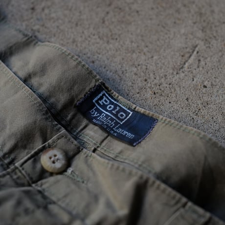 [W36 L32] VINTAGE POLO CHINO 2tuck Pants_Military Color_no.4
