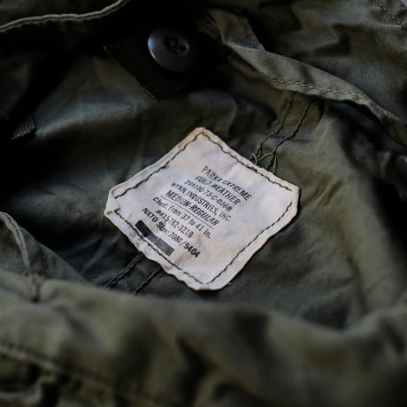 ［M］m65 parka_mini tag model_deadstock_no.7